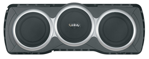 BASSLINK T - Black - Low-profile powered subwoofer system with 250W Class D amplification, 10 inch subwoofer, and dual 10 inch passive radiators. - Hero